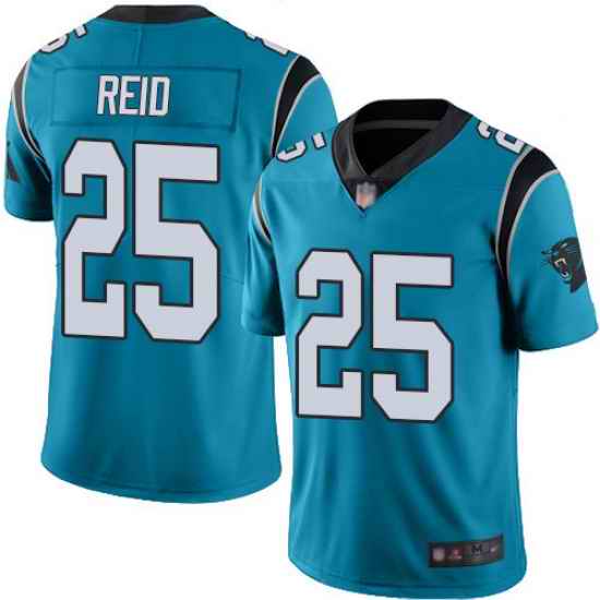 Mens Carolina Panthers 25 Eric Reid Limited Blue Vapor Untouchable Jersey